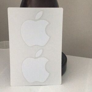 (2) genuine apple ipad stickers